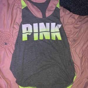 Pink work out tank top